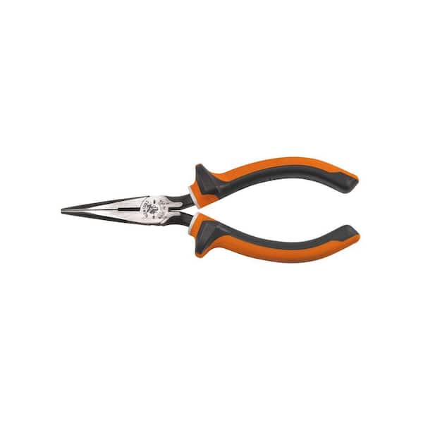 Klein Tools Long Nose Side Cutter Pliers 6-Inch Slim Insulated