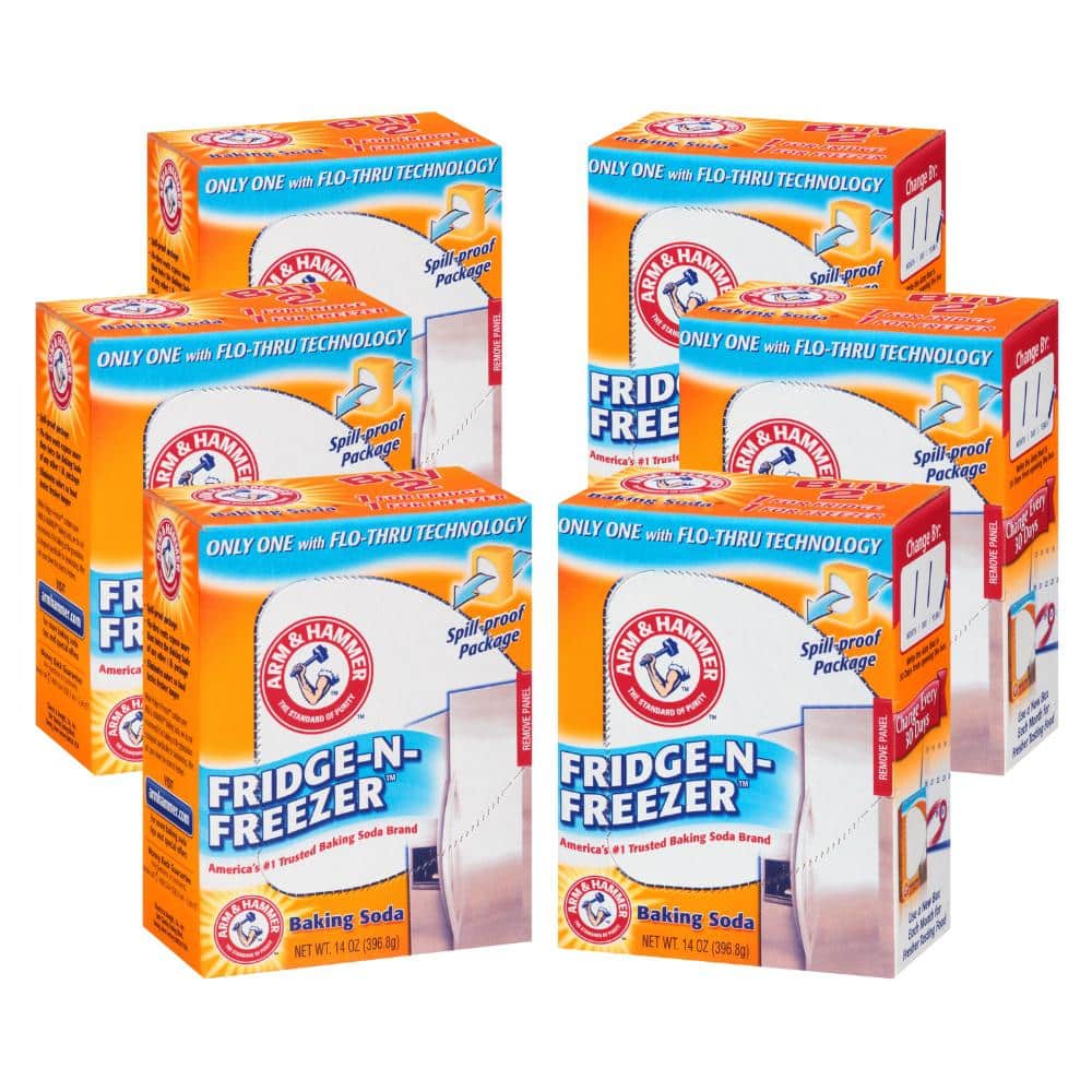 UPC 332000002044 product image for 14 oz. Baking Soda Fridge-N-Freezer Odor Absorber (6 pack) | upcitemdb.com