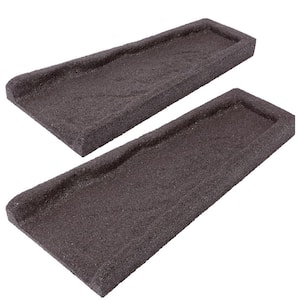 2-Pack Gutter Downspout Splash Block – Plastic Diverter With Stakes For Cement, Lawn, Or Ground Protection (Green)