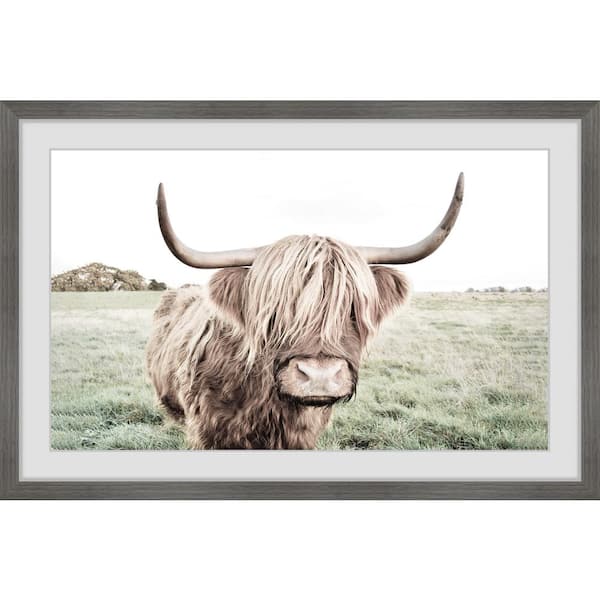 Unbranded "Green Pastures" by Marmont Hill Framed Animal Art Print 20 in. x 30 in.