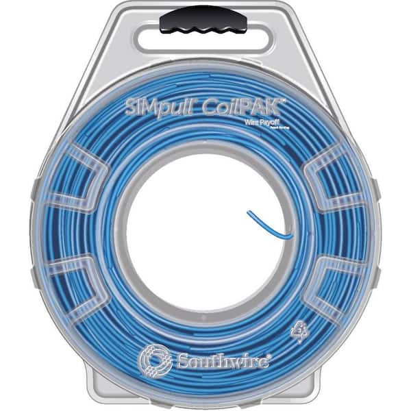 1000 ft. Blue 12/1 SOL CU CoilPAK SIMpull THHN Wire