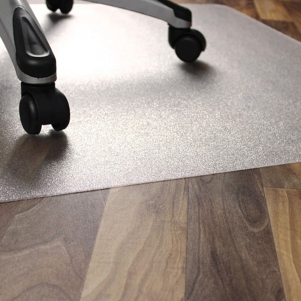 Cleartex Marlon BioPlus Rectangular Polycarbonate Chair Mat for Hard Floors - 46" x 60"