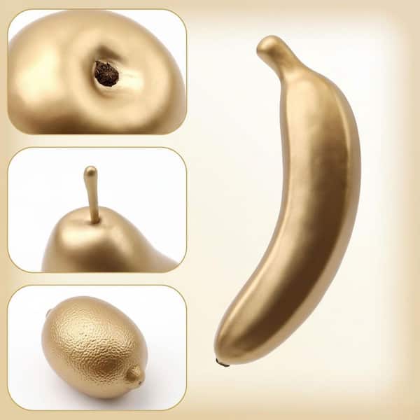 10 pcs Artificial Golden Silver Fruit Decoration Indoor Outdoor