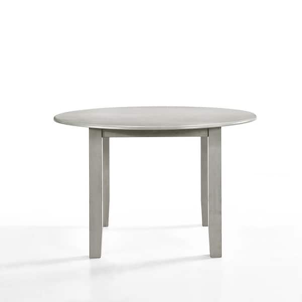 NEW CLASSIC HOME FURNISHINGS New Classic Furniture Pascal Driftwood Wood Round Dining Table (Seats 4)