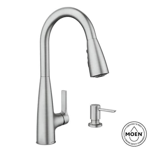 Haelyn Single-Handle Pull-Down Sprayer Kitchen Faucet with Reflex and Power Boost in Spot Resist Stainless