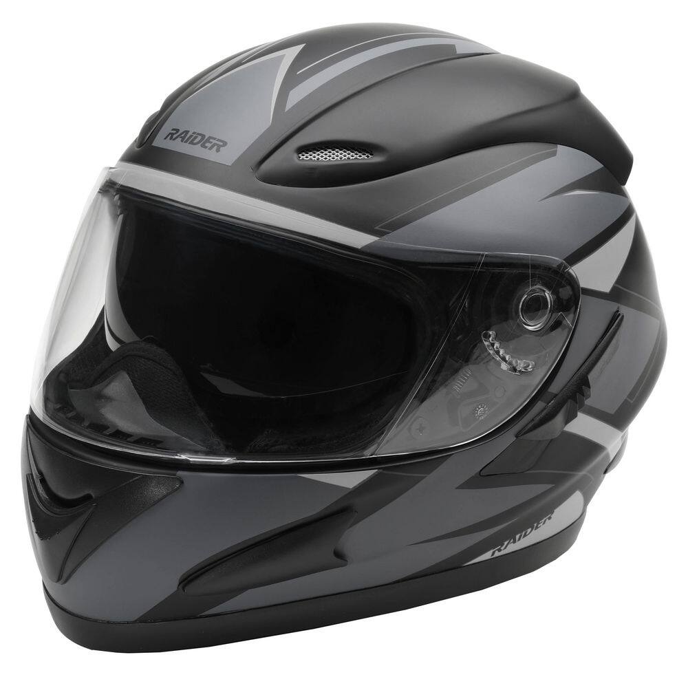 RAIDER OCTANE V2 FULL FACE HELMET BLK/GREY-MD 5551914 - The Home Depot
