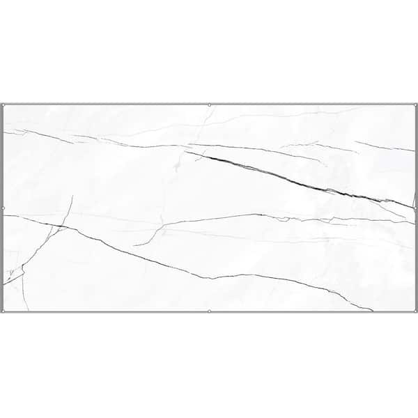 Unbranded Breo Blanco 32 in. x 64 in. Polished Porcelain Floor and Wall Tile (13.78 sq. ft./Each)