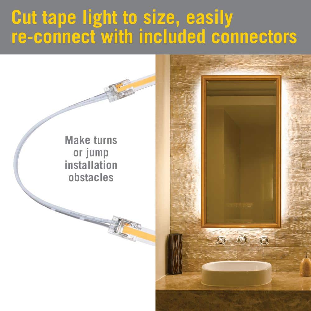 16 ft Soft White LED Strip Light Kit with Remote