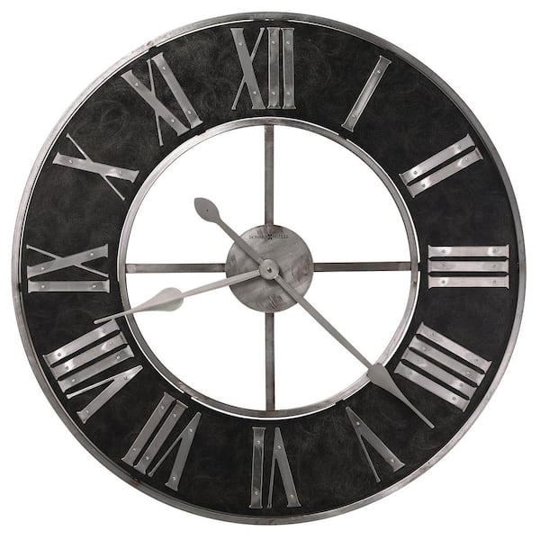 Howard Miller Dearborn Black Wall Clock