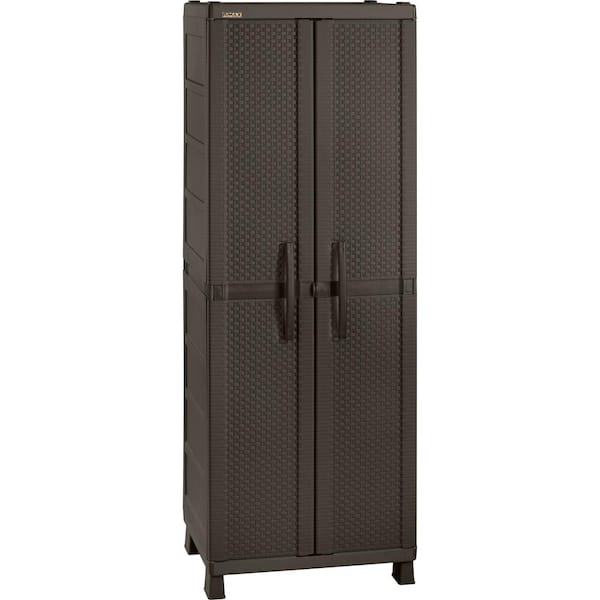 Keter 35 in. W x 74 in. H x 18 in. D Plastic Freestanding Cabinet