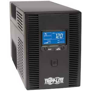 SmartPro 10-Outlet LCD Tower Line-Interactive 1,500VA UPS with LCD Display and USB Port