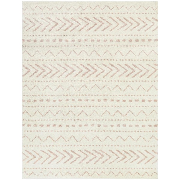 BALTA Adebayo Pink 5 ft. x 7 ft. Moroccan Area Rug