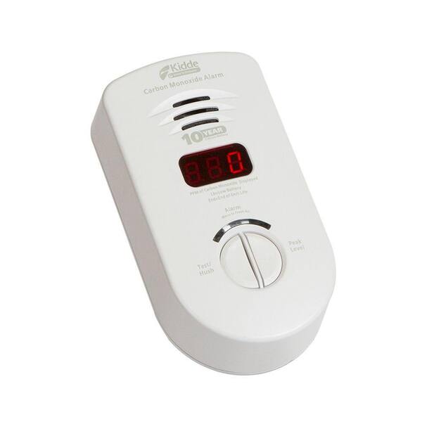 Kidde 10-Year Worry Free Plug-In Carbon Monoxide Detector with Battery Backup and Digital Display