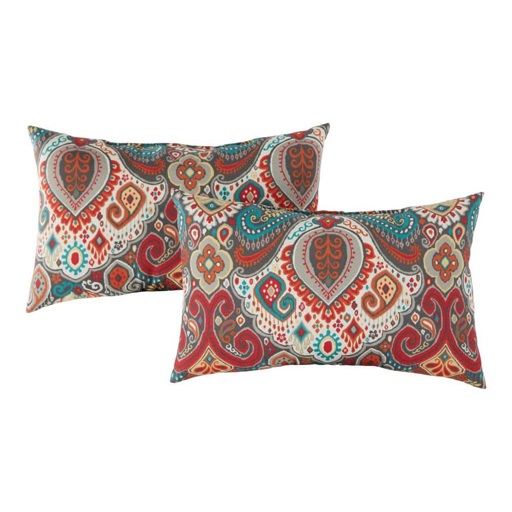 Greendale Home Fashions Asbury Park Outdoor Lumbar Throw
