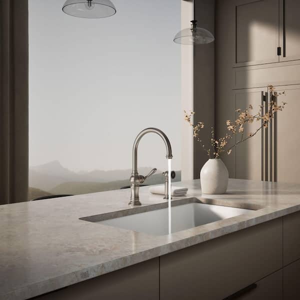 KOHLER Artifacts Single-Handle Standard Kitchen Faucet with Swing
