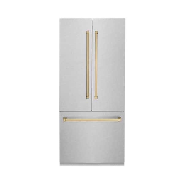 https://images.thdstatic.com/productImages/3216b44e-4ec7-404f-82e5-5e398a69c9cc/svn/durasnow-stainless-steel-champagne-bronze-zline-kitchen-and-bath-french-door-refrigerators-rbivz-sn-36-cb-64_600.jpg