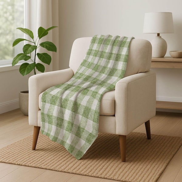 Premium Machine Washable ASB923 Aloe 50 in. x 70 in. Sherpa Throw Blanket