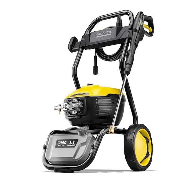K 3000 E Cold Water Electric Pressure Washer 3000 PSI 1.1 GPM High-Performance Cleaning for Heavy-Duty Home Restoration