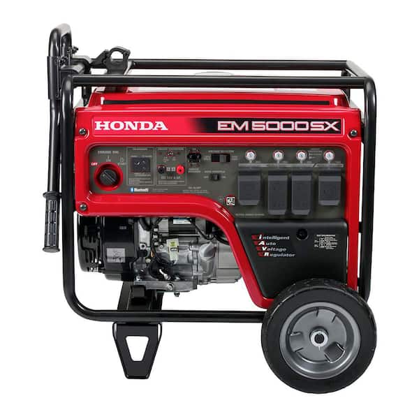 7,000-Watt/4,500-Watt Electric and Recoil Start Gasoline Portable Generator with Bluetooth, CO-MINDER, wheel-handle kit