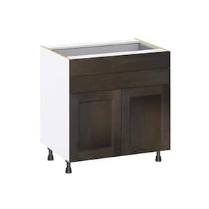 Lincoln Chestnut Solid Wood Assembled Base Kitchen Cabinet with 2 Drawers (33 in. W x 34.5 in. H x 24 in. D)