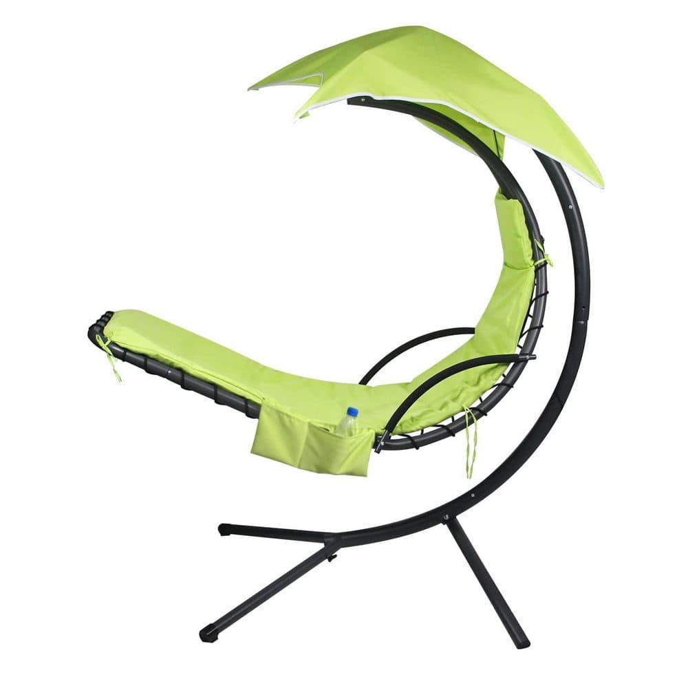 88 in. x 27 in. Outdoor Hanging Lounge Chair Replacement Cushion Cover and Umbrella Fabric for Chaise and Hammock, Green price history on PriceWatchPro