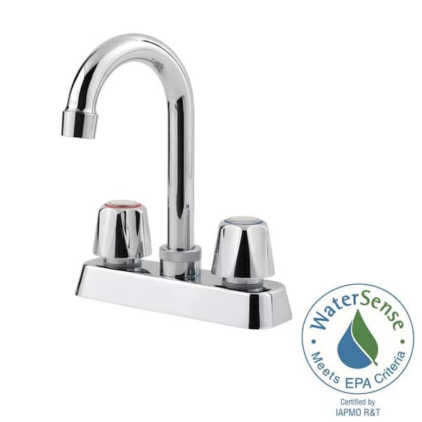 Pfister Series 2-Handle Bar Faucet in Polished Chrome