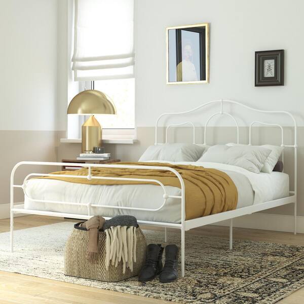 Mr Kate Primrose White Metal Queen, Queen Bed Frame For Teenage Girl