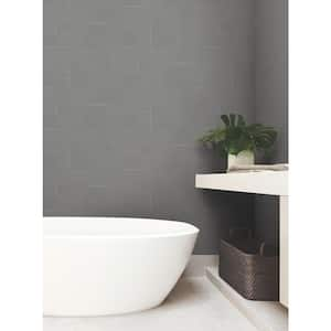 Gunmetal Contour Metallic Non-Pasted Non-Woven Paper Wallpaper