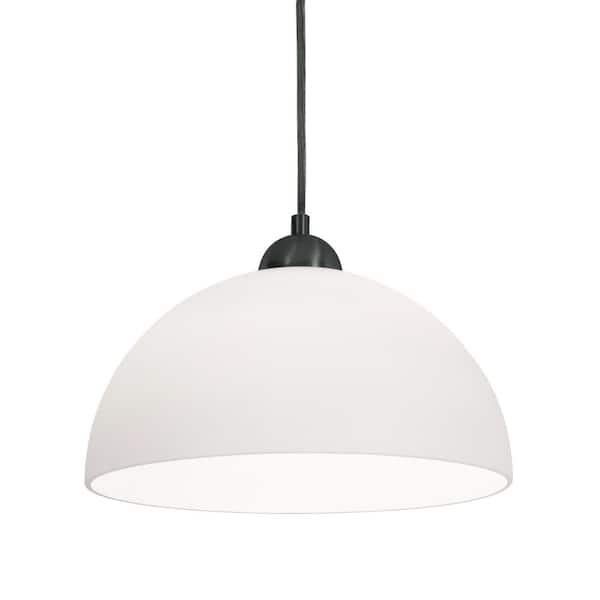 AFX Otis 1-Light Black Shaded Pendant Light
