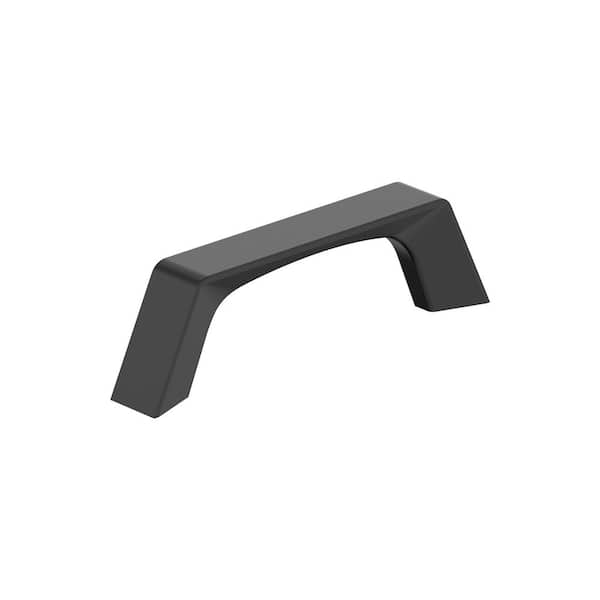 Amerock Evolve 3 in. Modern Matte Black Arch Cabinet Pull