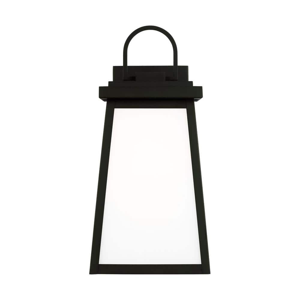 Founders 1-Light Black Bronze Outdoor Wall Lantern with Dimmable Energy Star