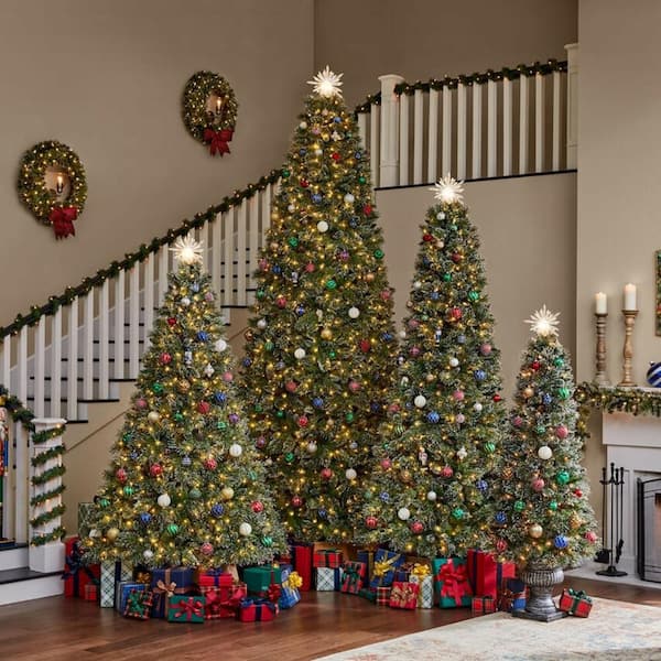 9ft sparkling amelia pine christmas tree