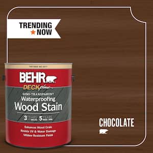 1 gal. #ST-129 Chocolate Semi-Transparent Waterproofing Exterior Wood Stain