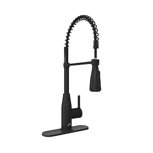 Single Handle Pull Down Sprayer Kitchen Faucet with Touchless Sensor and 4 Functions Spray Head in Matte Black