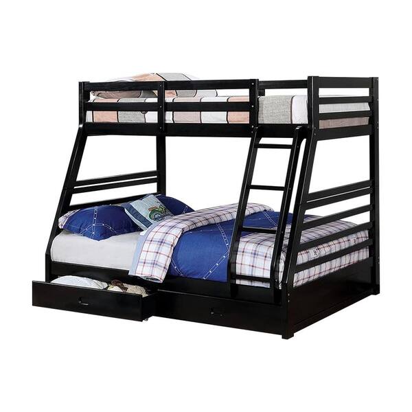 William's Home Furnishing California IV in Black Twin Bunk Bed