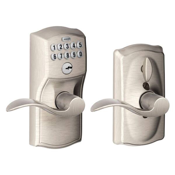 Schlage Connect Camelot Satin Nickel Single Cylinder Electronic