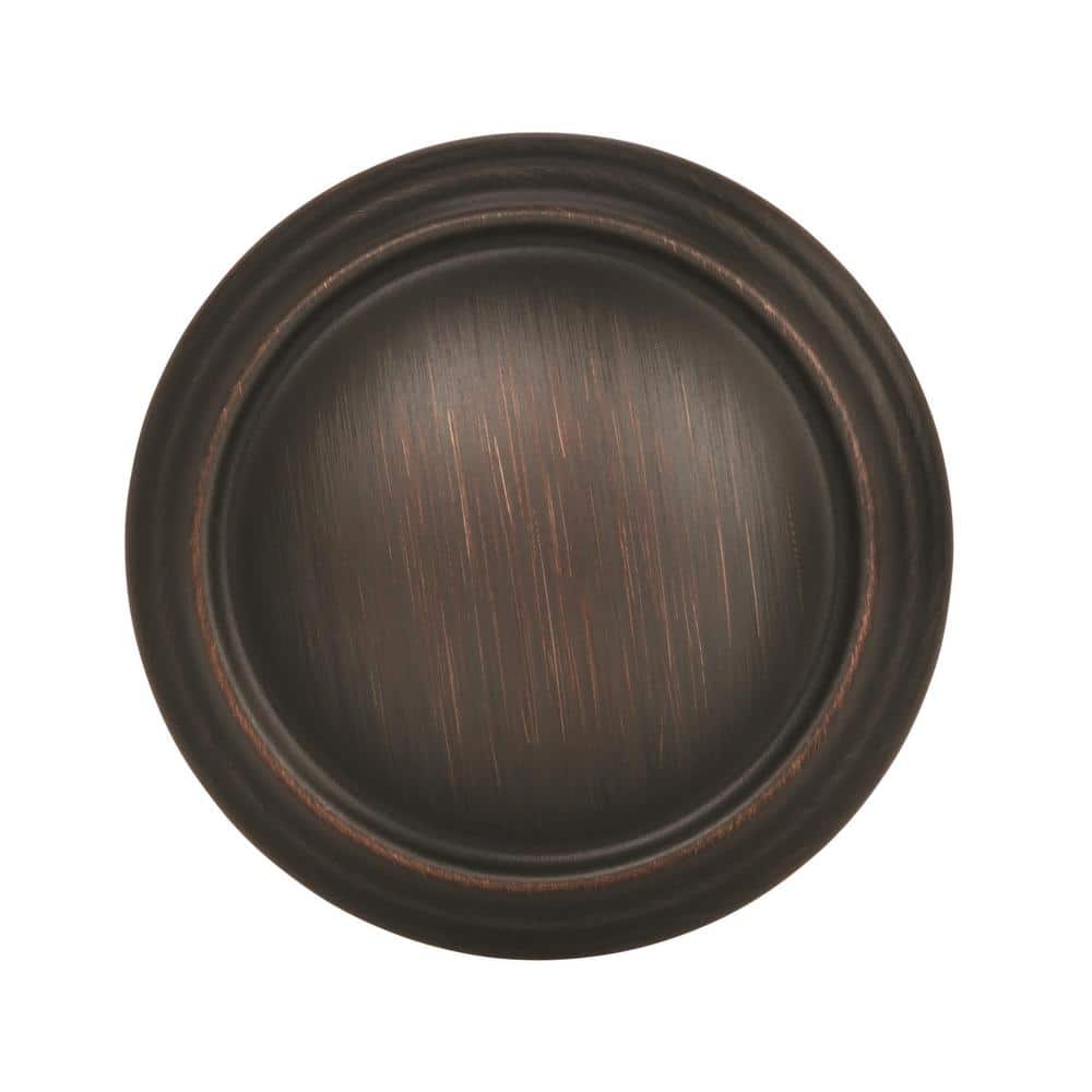 Oil-Rubbed Bronze Round Cabinet Knob with Mounting Hardware