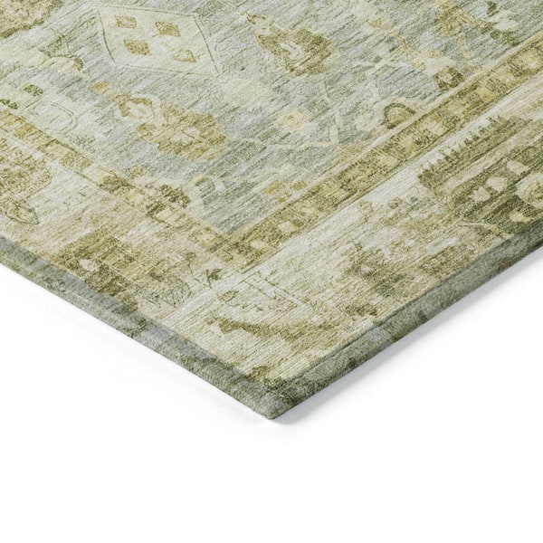 Chantille Machine Washable Indoor/Outdoor Abstract ACN1772 Sage 9 ft. x 12 ft. Area Rug