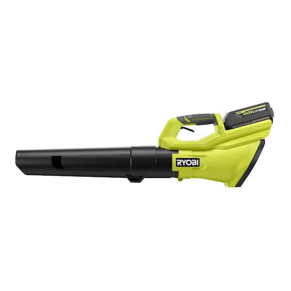 RYOBI 40V 120 MPH 550 CFM Cordless Battery Leaf Blower With Ah