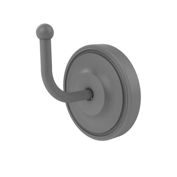 Allied Brass Regal Collection J-Hook Robe/Towel Hook in Matte Gray