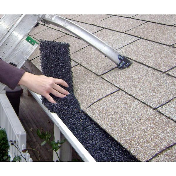 FR 4 ft. Foam Filter Plastic Gutter Guard for 5 in. K-Style (8-Pack)