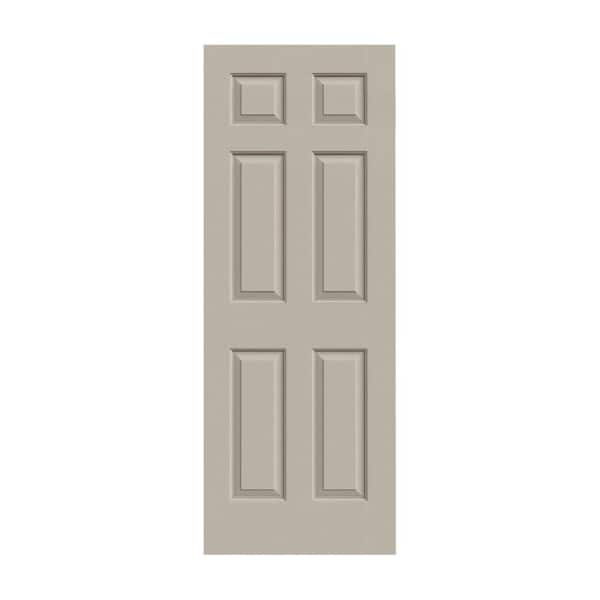 JELD-WEN 28 in. x 80 in. Colonist Desert Sand Painted Textured Molded Composite MDF Interior Door Slab