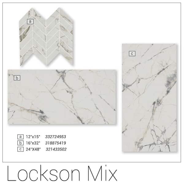 MSI Lockson Mix 24 in. x 48 in. Polished Porcelain Stone Look