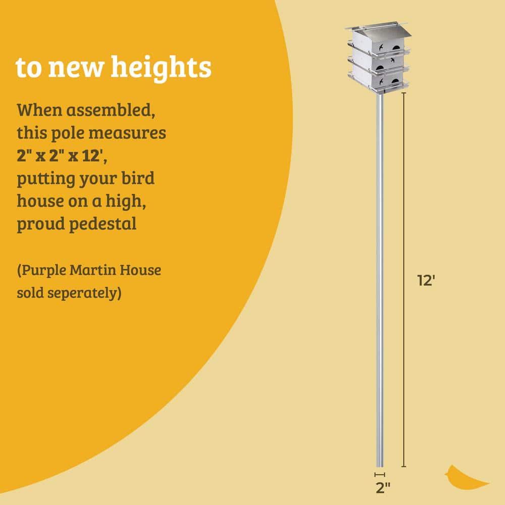 12 ft. Heavy Duty Telescoping Pole for Purple Martin House