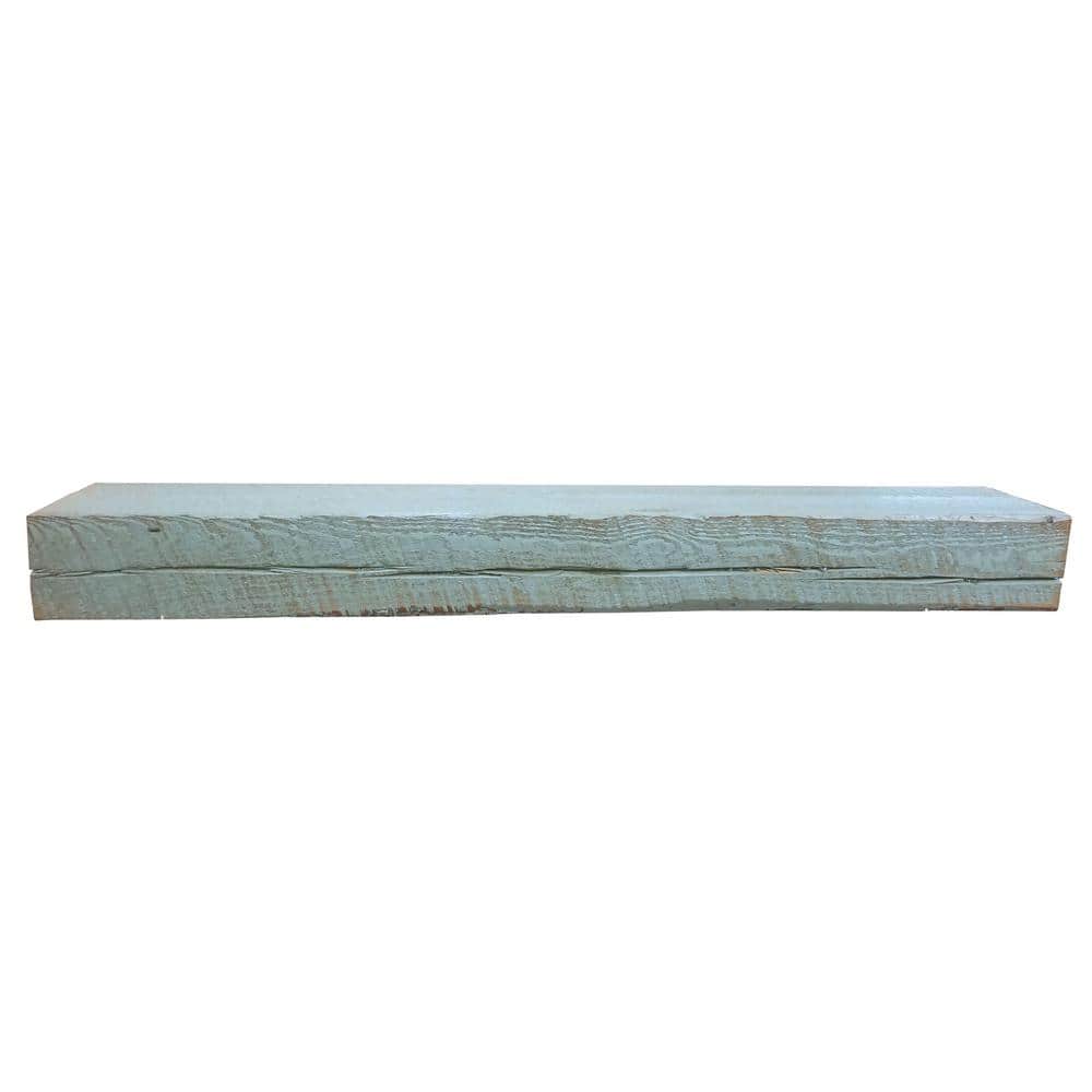Solid Spruce Rough-Hewn Mantel 48 in. x 8 in. x 5 in. Fireplace Shelf