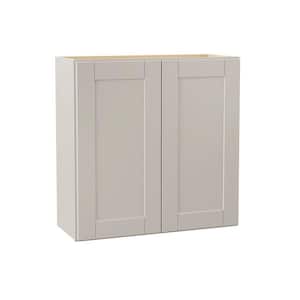 Shaker 30 in. W x 12 in. D x 30 in. H Assembled Wall Cabinet in Dove Gray