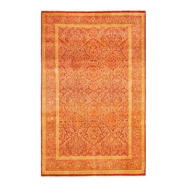 Solo Rugs Mogul One-of-a-Kind Traditional Orange 4 ft. 2 in. x 6 ft. 6 in. Oriental Area Rug