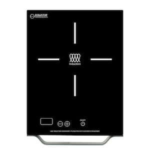 11 in. Portable Single Burner Ceramic glass surface Induction Cooktop in Black w/ Light Weight Aluminium Handle