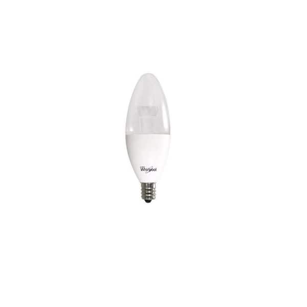 Whirlpool 25W Equivalent Warm White B35 Candelabra LED Light Bulb (5 Pack)