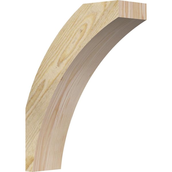 Ekena Millwork 4"W x 12"D x 16"H Thorton Rough Sawn Knee Brace, Douglas Fir